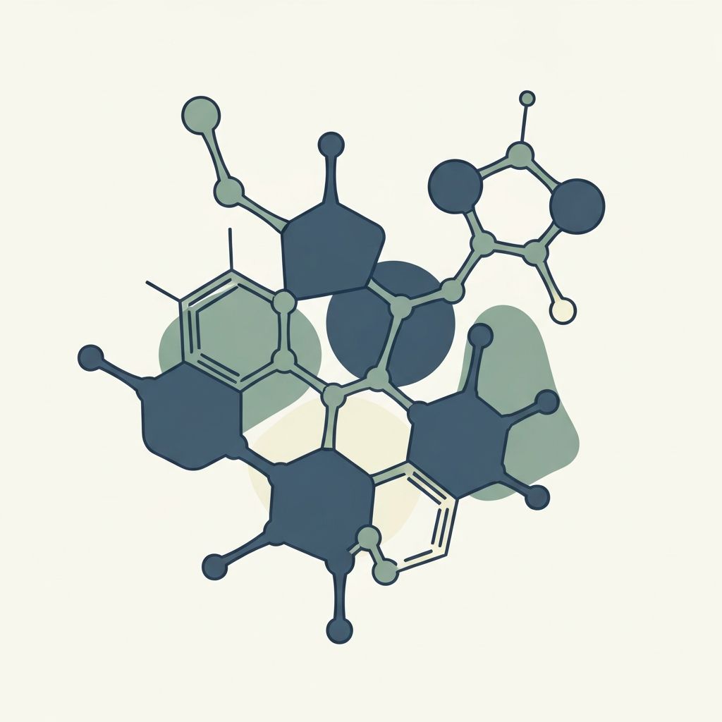 Abstract scientific visualization of molecular structures