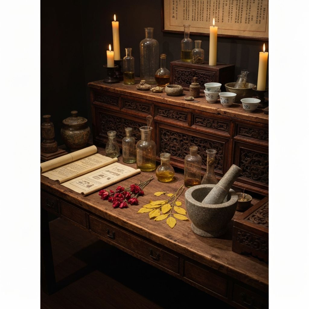 Traditional apothecary and botanical research materials